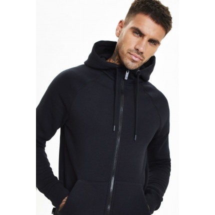 CORE FULL ZIP HOODIE - BLACK - Image 2