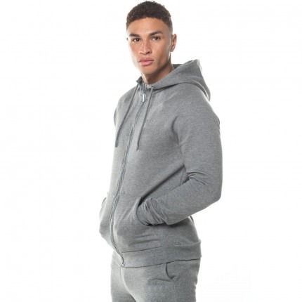CORE FULL ZIP HOODIE - CHARCOAL MARL - Image 3