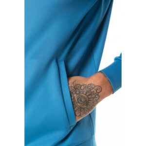 ASYMMETRIC POLY TRACK TOP – DEEP WATER BLUE