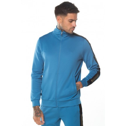 ASYMMETRIC POLY TRACK TOP - DEEP WATER BLUE