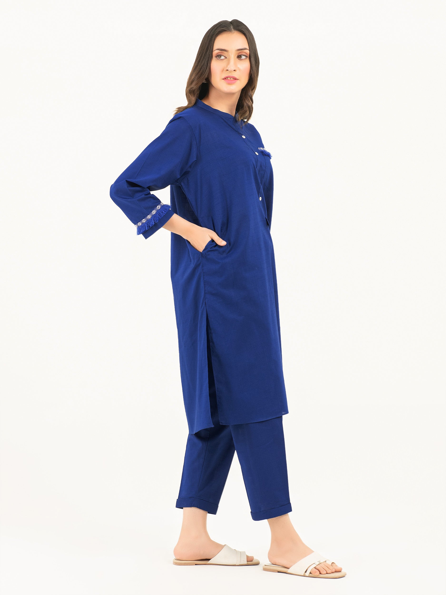 Embroidered Lawn Co-Ord - Image 5