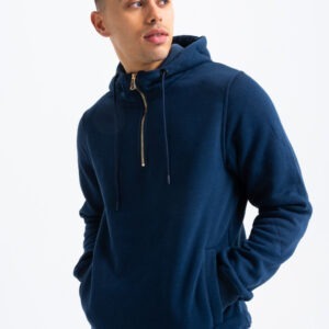 Gold Zip Short Tracksuit In Navy