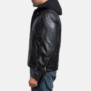 Highschool Black Leather Jacket For Men