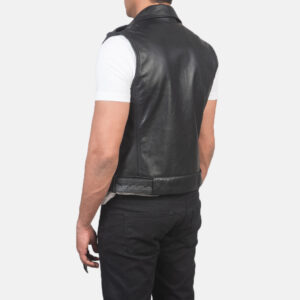 Auden Black Leather Vest