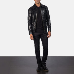 Mystical Black Men’s Leather Jacket