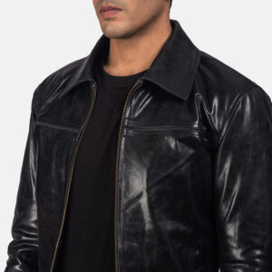 Mystical Black Men’s Leather Jacket