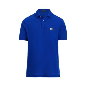 Casual Art Collection Striped Geometric Lapel Short Sleeve Polo Print Top