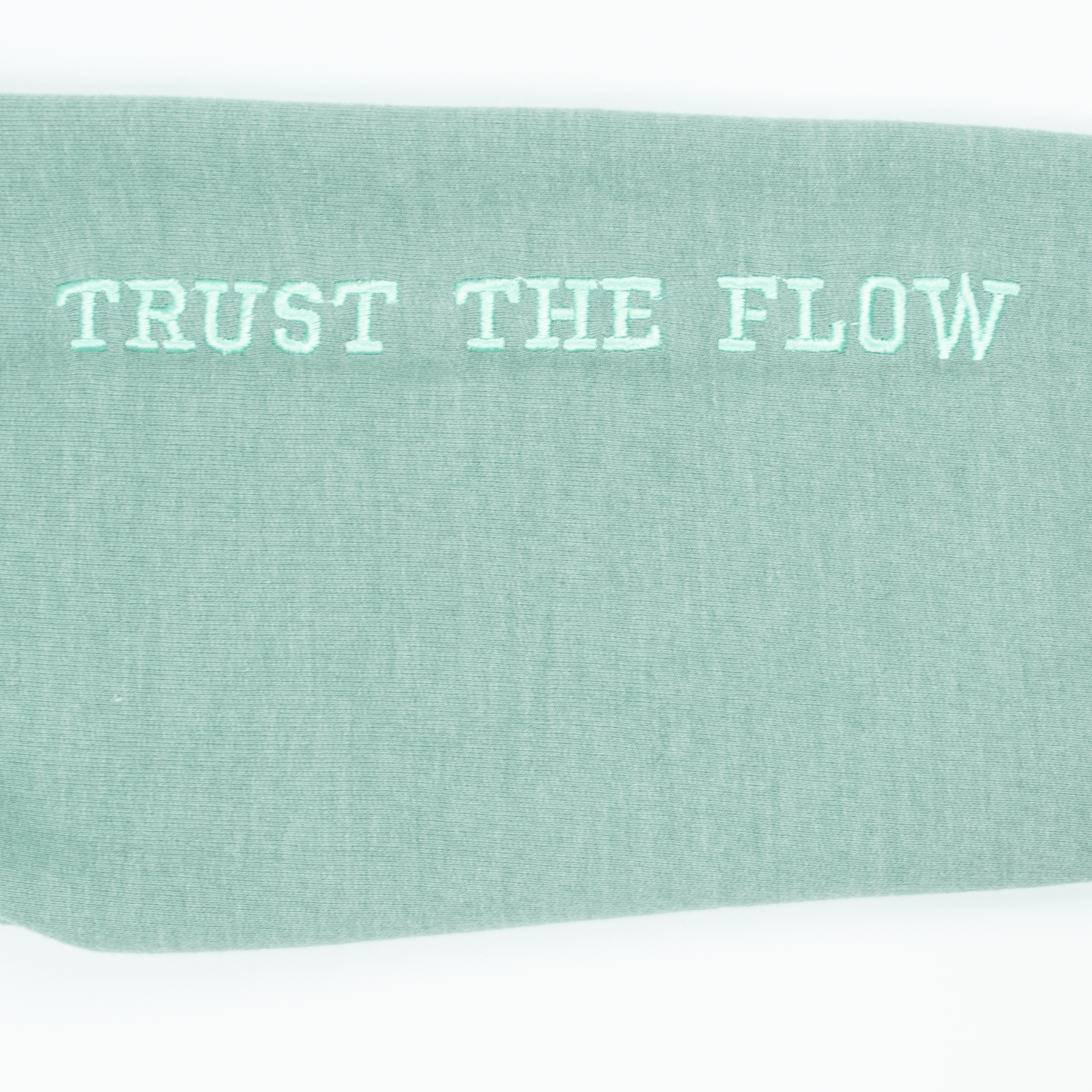 WOMEN'S FLEECE AQUA GREEN HOODIE - Image 4