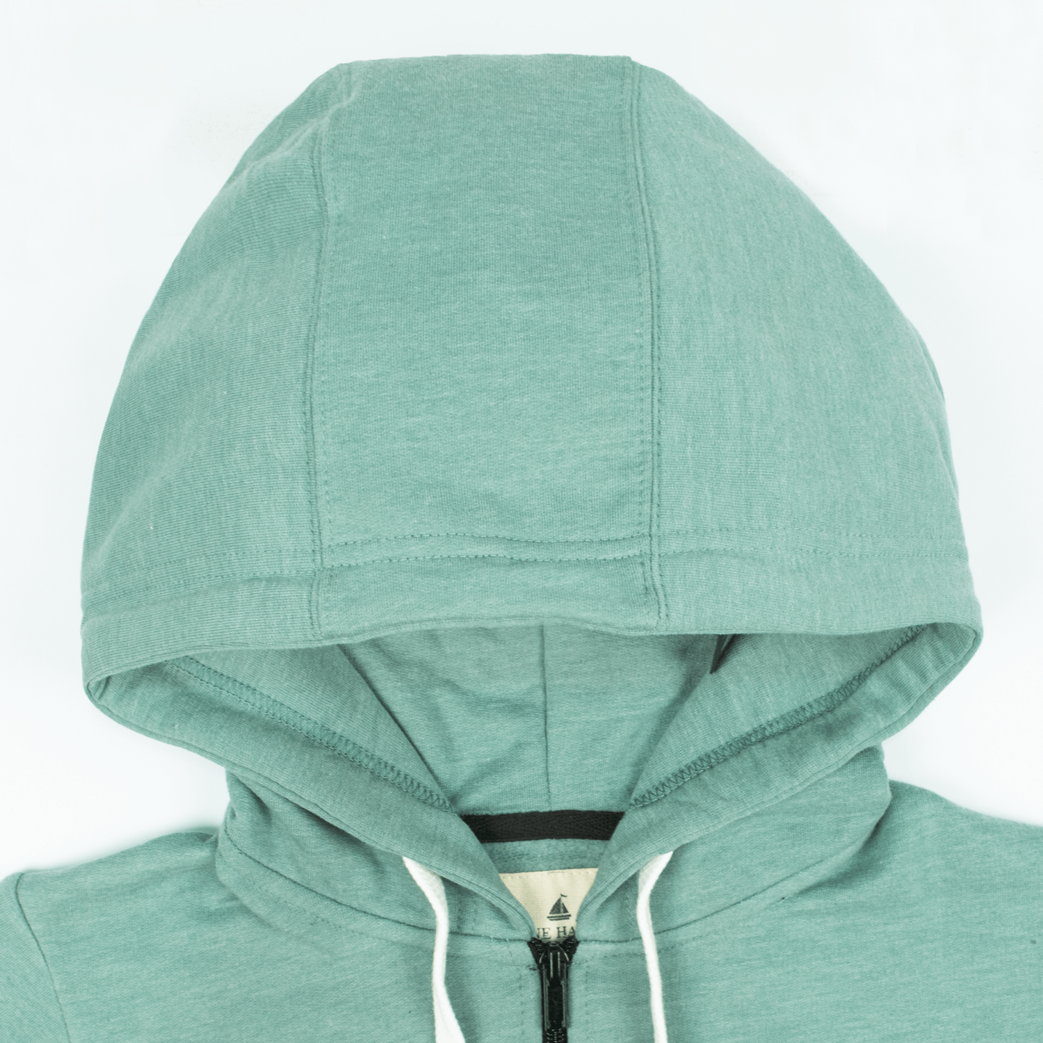 WOMEN'S FLEECE AQUA GREEN HOODIE - Image 3