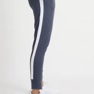 WOMEN JOGGER PANT-DENIM-WHITE