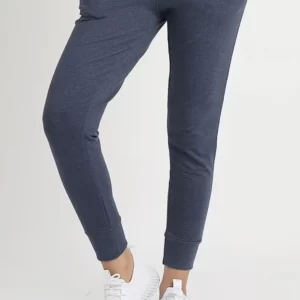 WOMEN JOGGER PANT-DENIM-WHITE