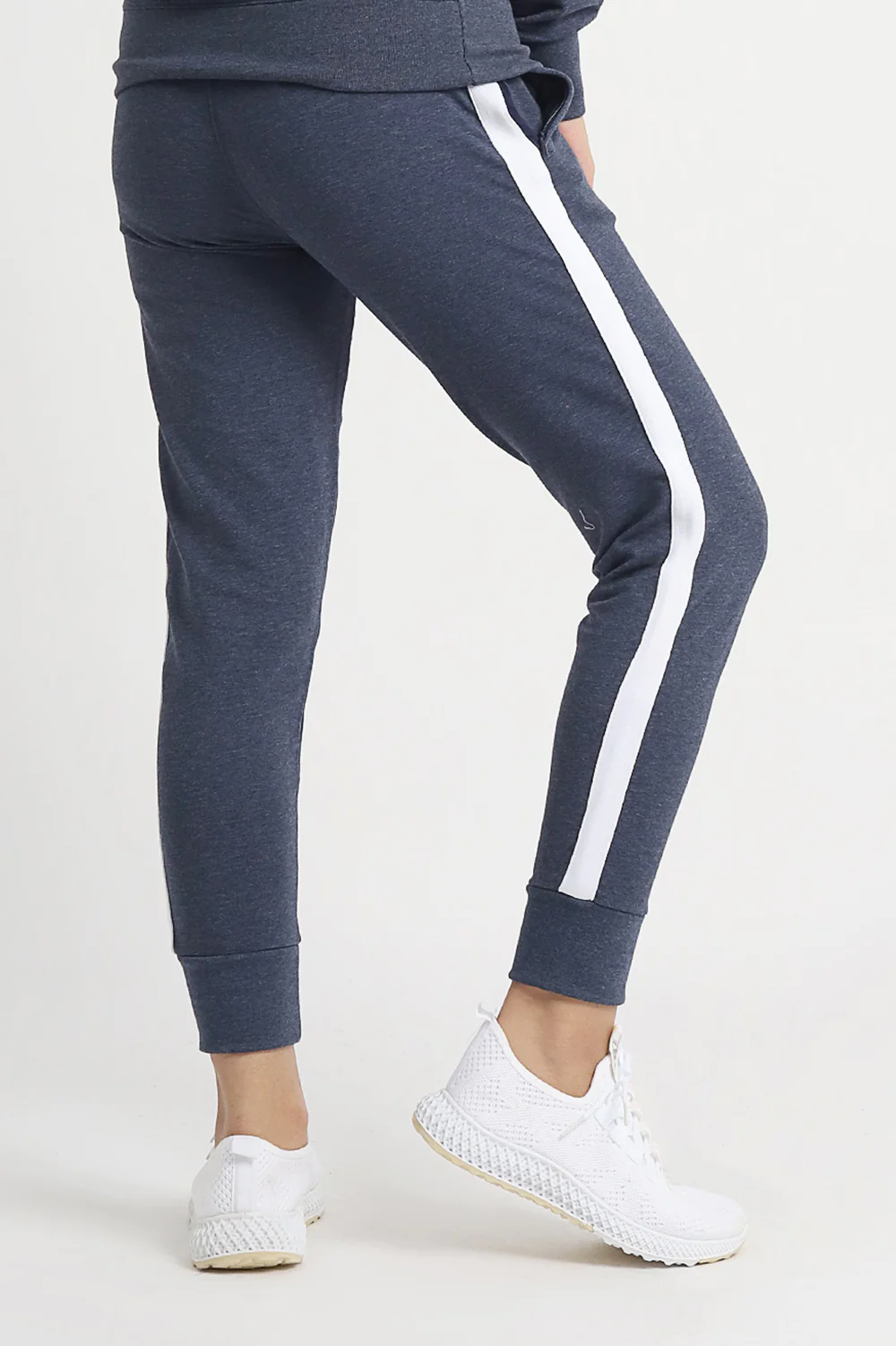 WOMEN JOGGER PANT-DENIM-WHITE