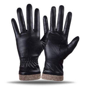 Men Fashion Leather Dressing Gloves
