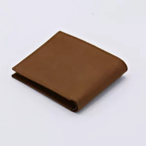 Bifold Leather Wallet for Men – Raw and Tough – Brown